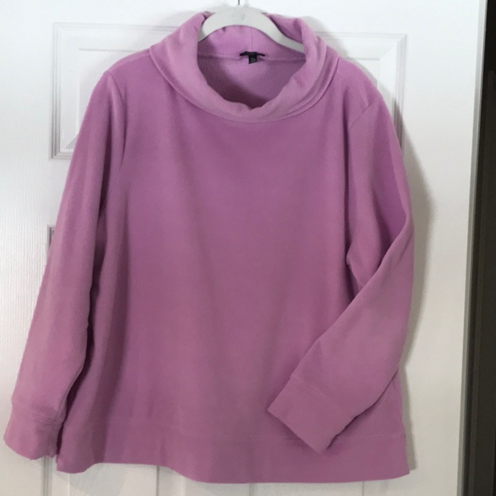 Talbots Lavender Cowl Neck Top